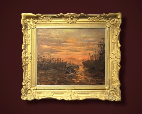 🎨 Hoàng hôn cảnh biển