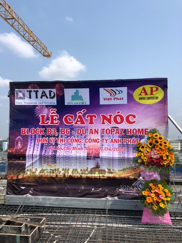 Lễ cất nóc Block B3, B6 dự án Topaz Home 2 - Quận 9 - TP Hồ Chí Minh