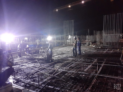Hoàn thành đổ bê tông cất nóc Block B3, dự án Topaz Home2, quận 9, TP Hồ Chí Minh