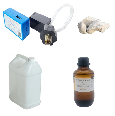 Bộ dụng cụ thí nghiệm so sánh tốc độ của một phản ứng hóa học