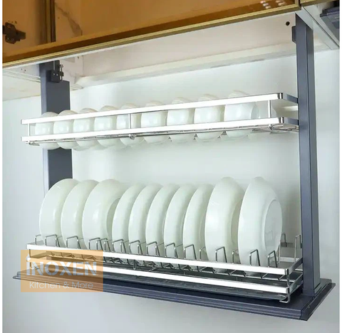Giá để bát đĩa 2 tầng nâng hạ bằng điện ELB700/800/900