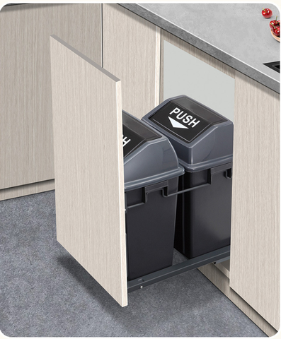 Thùng đựng rác đôi gắn cánh WBA400 - INOXEN