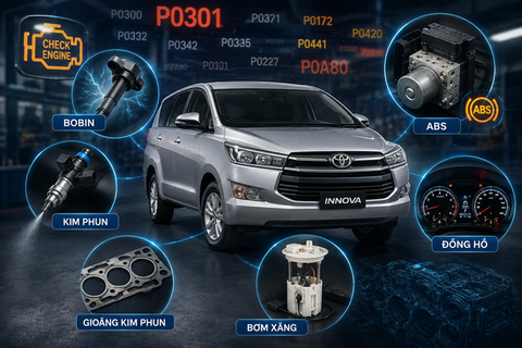 Những lỗi thường gặp trên Toyota Innova – Chủ xe nên biết để tránh “nằm đường"