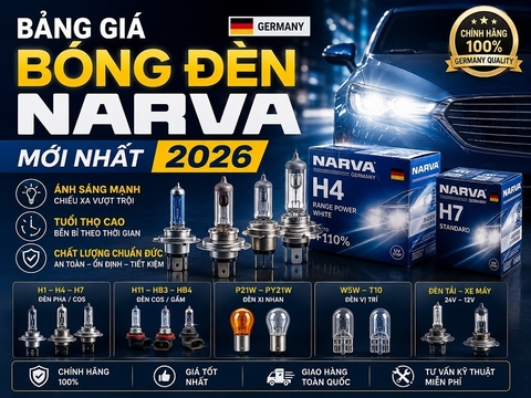Bảng Giá Bóng Đèn Narva Germany Mới Nhất 2026