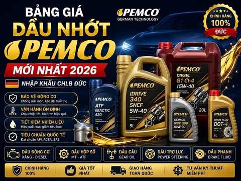Bảng Giá Dầu Nhớt PEMCO Mới Nhất 2026