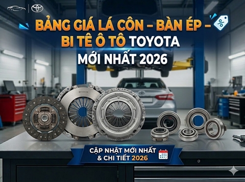 Bảng Giá Lá Côn – Bàn Ép – Bi Tê Ô Tô Toyota Mới Nhất 2026