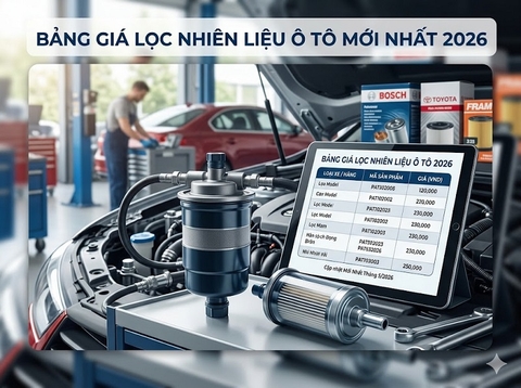 Bảng Giá Lọc Nhiên Liệu Ô Tô Mới Nhất 2026