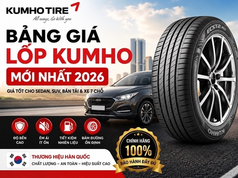 Bảng Giá Lốp Kumho Mới Nhất 2026