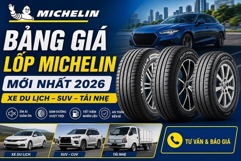 Bảng Giá Lốp Michelin Mới Nhất 2026