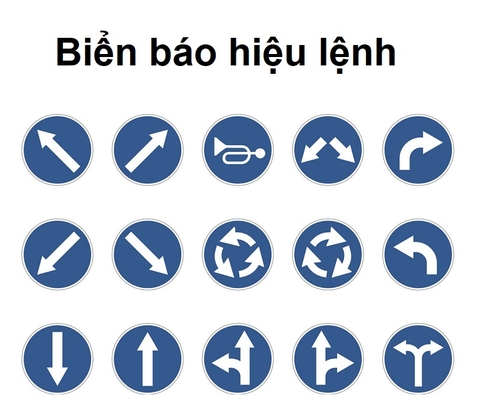 Biển báo hiệu lệnh phải thi hành