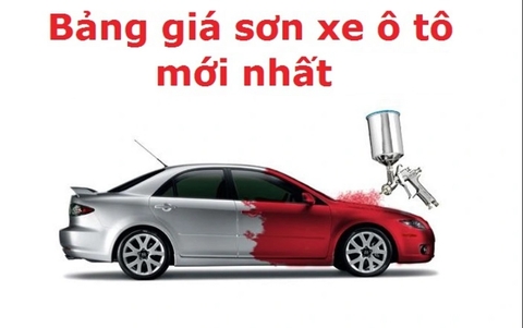 Cập nhật bảng giá sơn xe ô tô, giá sơn quây, giá sơn dặm năm 2024