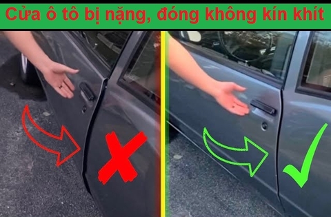 [Cửa ô tô bị nặng, đóng không kín khít] Xử lý trong 1 nốt nhạc