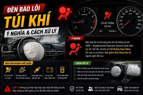 Đèn báo lỗi túi khí: Ý nghĩa & Cách xử lý