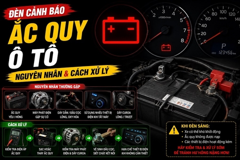 Đèn cảnh báo ắc quy ô tô