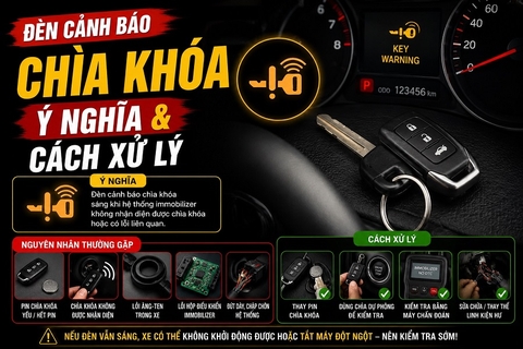 Đèn cảnh báo chìa khóa: Ý nghĩa & cách xử lý