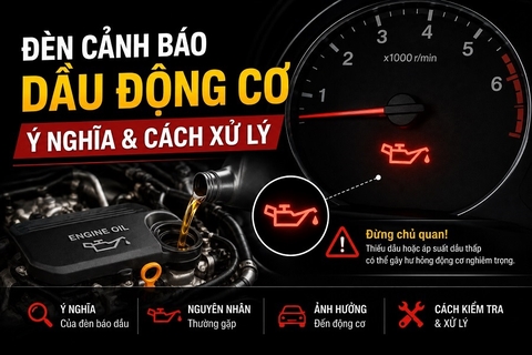 Đèn cảnh báo dầu động cơ: Ý nghĩa & Cách xử lý