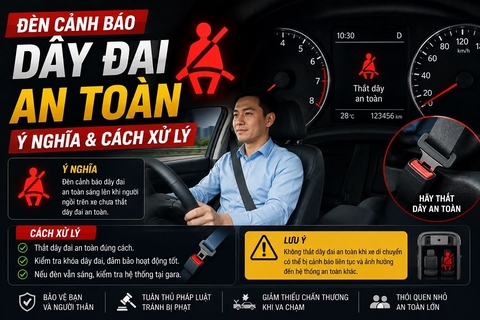 Đèn cảnh báo dây đai an toàn: Ý nghĩa & Cách xử lý