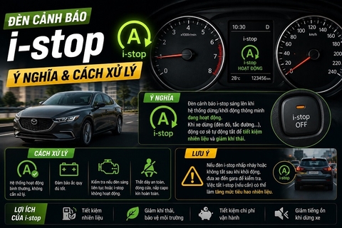 Đèn cảnh báo i-stop: Ý nghĩa & Cách xử lý
