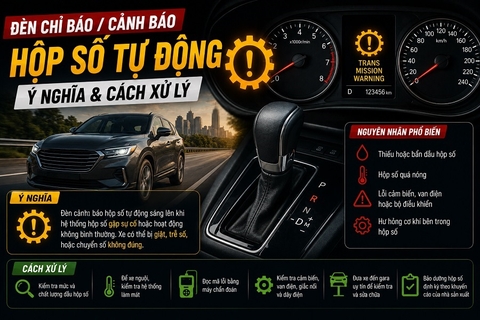 Đèn chỉ báo/ cảnh báo hộp số tự động: Ý nghĩa & Cách xử lý