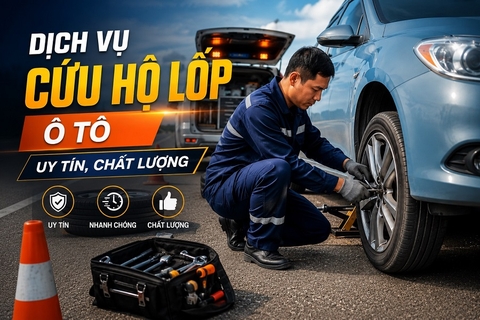 Dịch vụ cứu hộ lốp - vá lốp ô tô lưu động uy tín, chất lượng