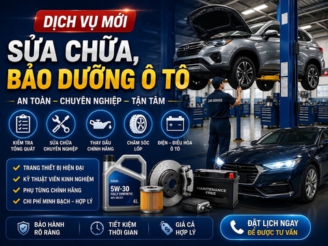 Dịch vụ mới về sửa chữa, bảo dưỡng ô tô