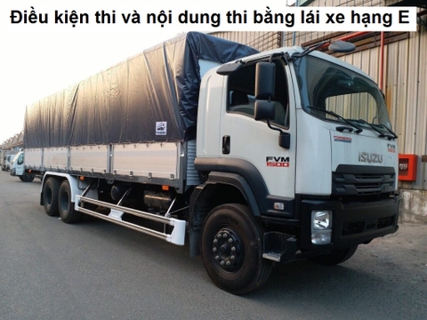 Điều kiện thi và nội dung thi bằng lái xe hạng E