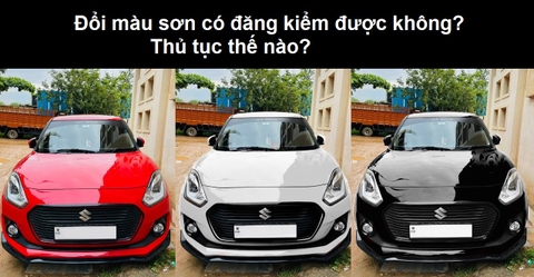 Đổi màu sơn có đăng kiểm được không? Thủ tục thế nào?