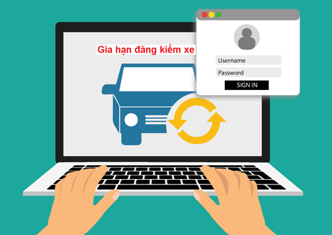 Gia hạn đăng kiểm xe ô tô online