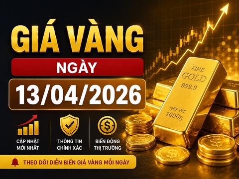 Giá vàng ngày 13/04/2026
