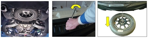 HƯỚNG DẪN CÁCH THÁO LẮP LỐP DỰ PHÒNG XE Ô TÔ