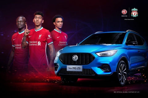 Hãng xe MG tài trợ cho CLB Liverpool
