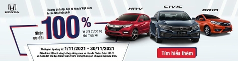 Miễn phí 100% thuế trước bạ từ ngày 01-11-2021 tại 1 số hãng xe ô tô