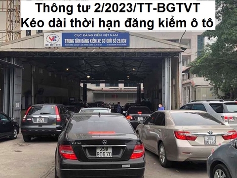 Thông tin mới nhất về "Kéo dài thời hạn đăng kiểm xe ô tô"
