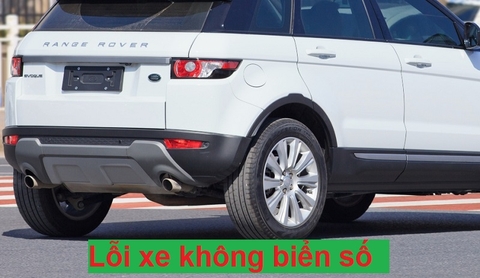 Lỗi xe không biển số: Hành vi, Nguyên nhân, Mức phạt