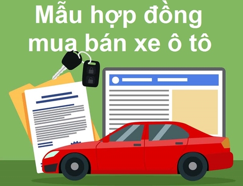 Mẫu giấy mua bán xe ô tô mới nhất