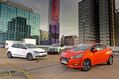 So sánh xe Nissan Micra với Volkswagen Polo và Citroen C3