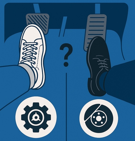 Nên đạp côn trước hay đạp phanh trước ?