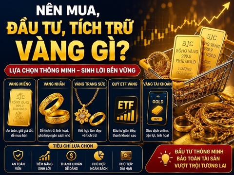 Nên mua, đầu tư, tích trữ vàng gì ?