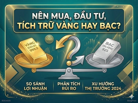 Nên mua, đầu tư, tích trữ vàng hay bạc?