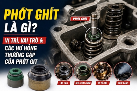 Phớt ghít là gì? Vị trí, vai trò & các hư hỏng thường gặp của phớt git