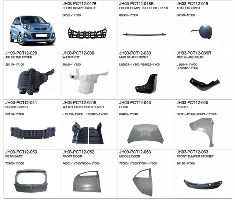 Phụ tùng xe Kia Morning