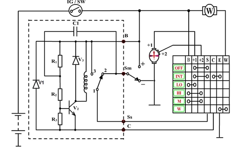 SƠ ĐỒ MẠCH ĐIỆN HỆ THỐNG GẠT MƯA VÀ PHUN NƯỚC RỬA KÍNH XE Ô TÔ
