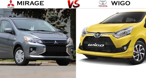 So sánh xe Mirage 2023 và Wigo 2023 ? Nên mua xe nào ?