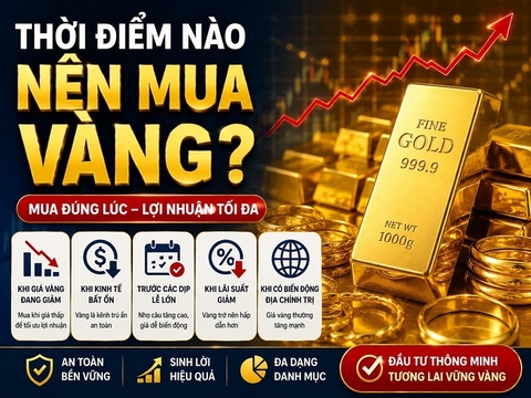 Thời điểm nào nên mua vàng ?