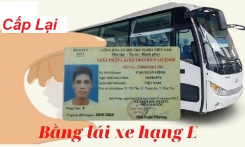 Thủ tục cấp lại bằng lái xe hạng E