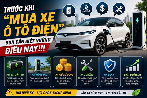 Trước khi "mua xe ô tô điện" bạn cần biết những điều này!!!