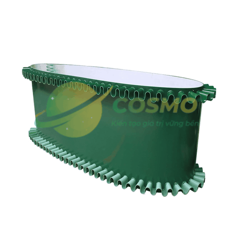 Băng tải PVC màu xanh lá cây đen công nghiệp