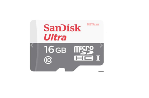 Thẻ nhớ SDSQUNS-016G MICRO SDHC ULTRA 16GB,FAT32, Class 10 / UHS-1, 80MB/s, maker: SANDISK INTERNATIONAL LTD..