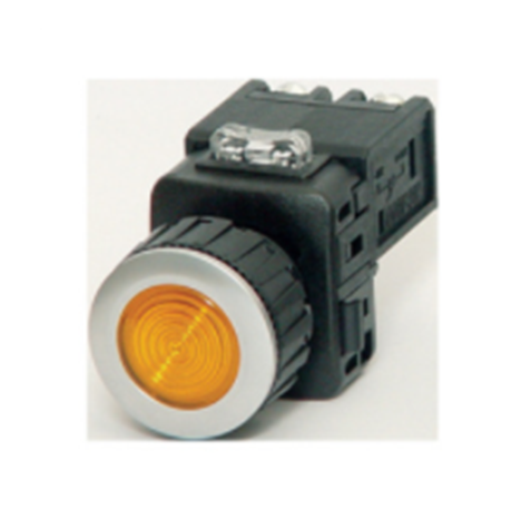 Nút nhấn đèn màu vàng KGP-JV2Y, 5A, 250VAC