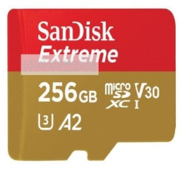 Card memory ICRO SDXC UHS-I U3 EXTREME V30 A2 (256GB),Extreme micro SDXC UHS-I;256GB;CLASS10;(:160MB/s,:90MB/s);UHS-I(U3);V30